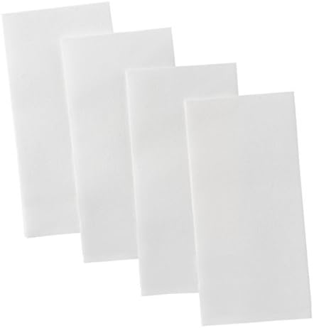 Bloomingoods מפיות נייר אמבטיה חד פעמיות | מגבות אורח של פשתן פשתן חד פעמי | נייר טישו יד דמוי בד, לבן, 8 x 17